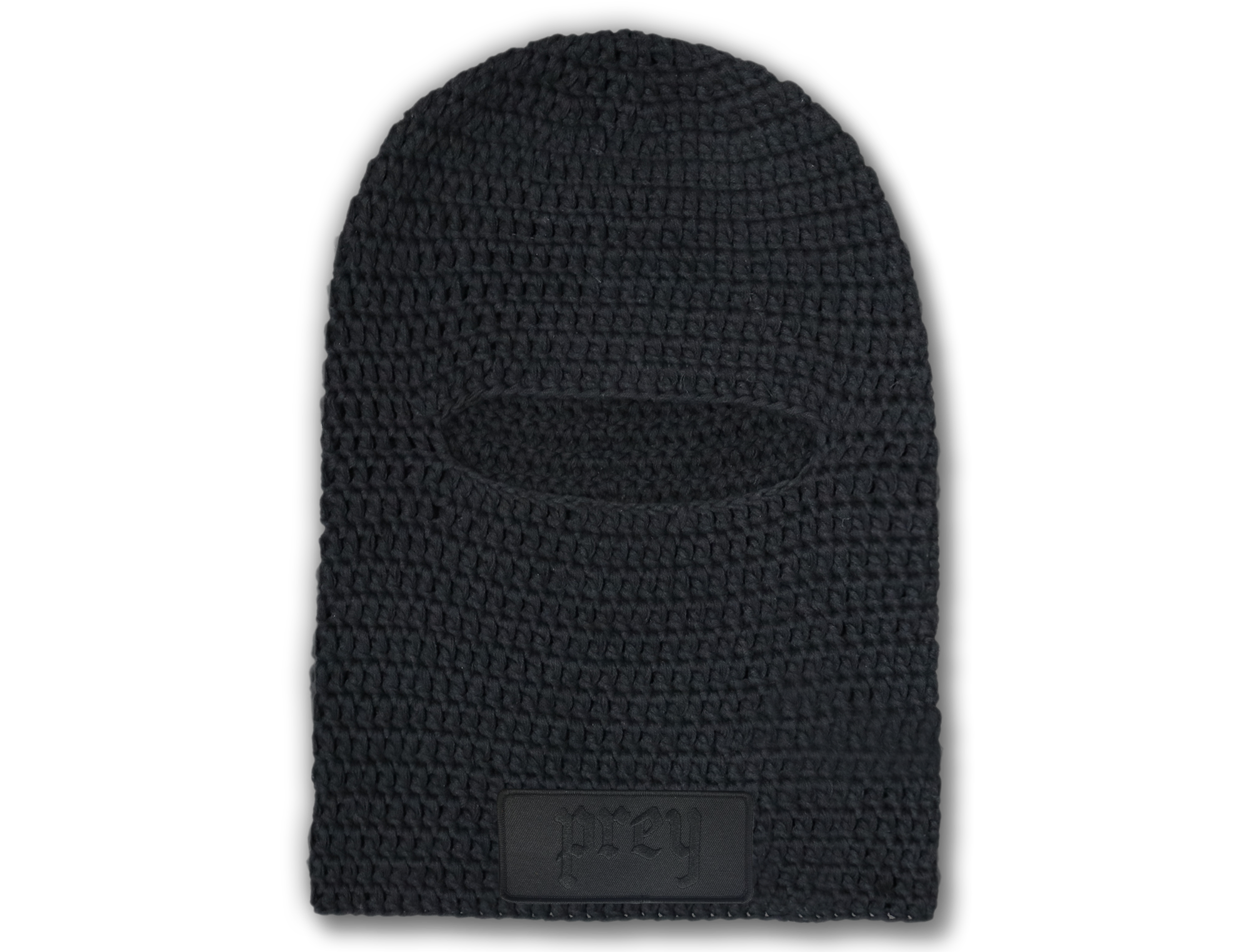 Black Crochet Balaclava