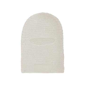 Cream Crochet Balaclava - PREY USA