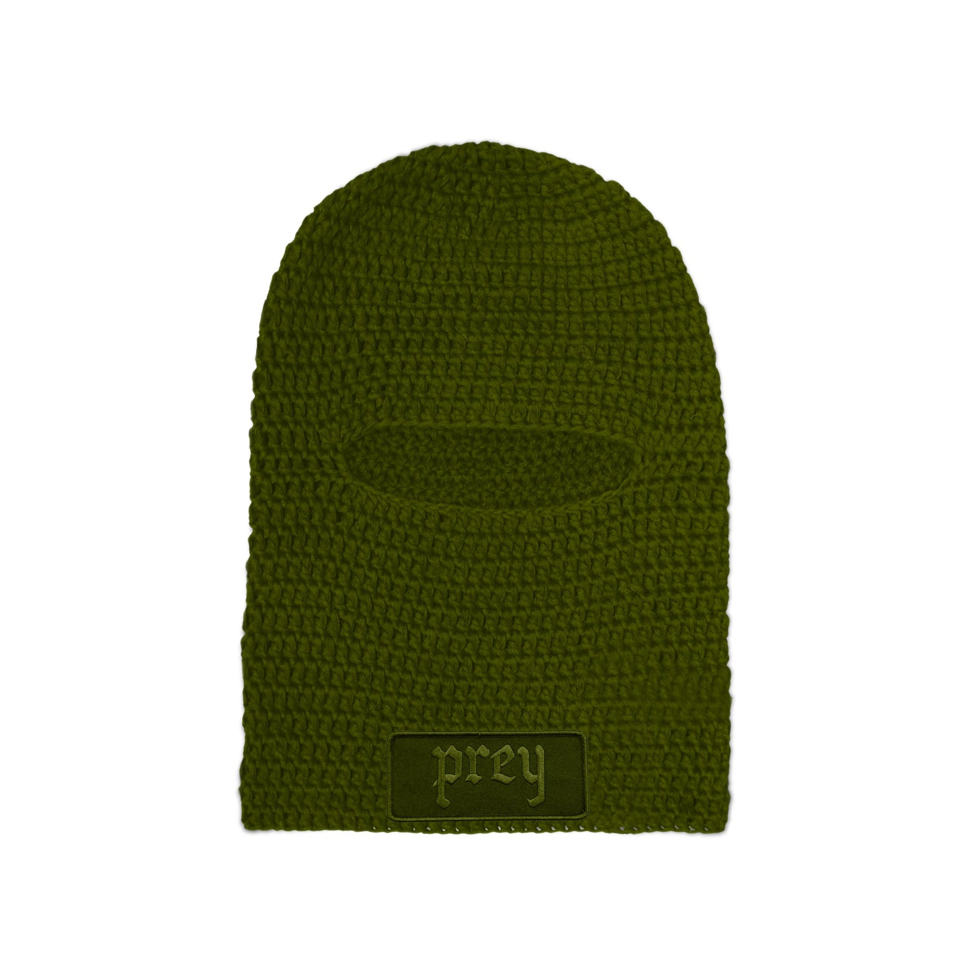 Olive Crochet Balaclava - PREY USA